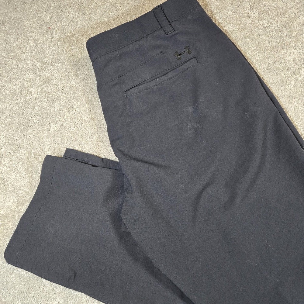 Under Armour Pants Mens Showdown Golf Pant 40x32 Black Performance Nylon Stretch